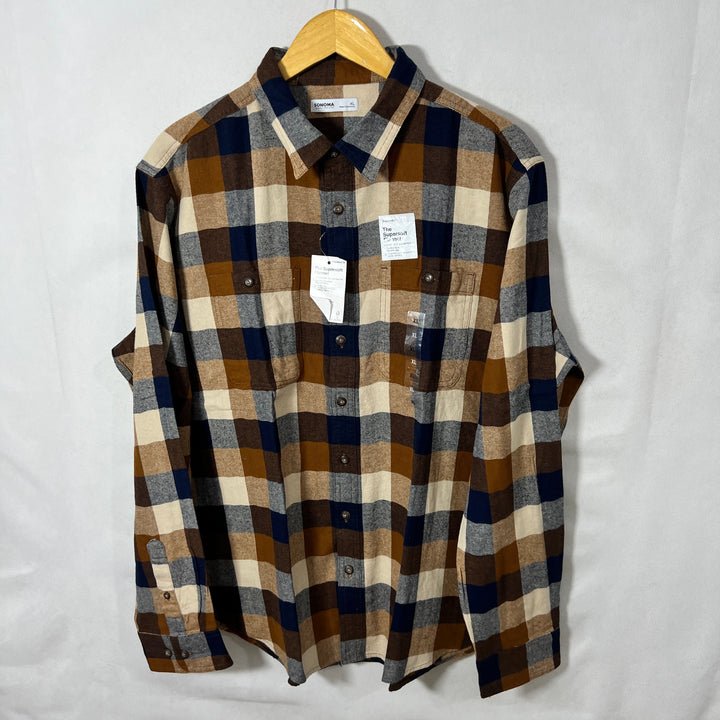 SONOMA SUPER SOFT FLANNEL SHIRT BRAND NEW