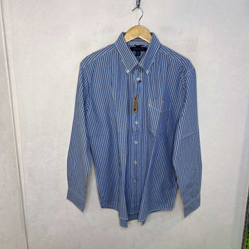 TOMMY HILFIGER BUTTON DOWN LONG SLEEVES COTTON SHIRT - JS BROTHERS 