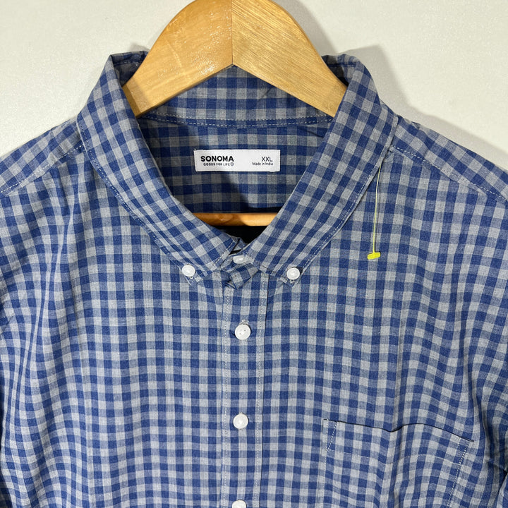 SONOMA BUTTON DOWN CHECKERED SHIRT