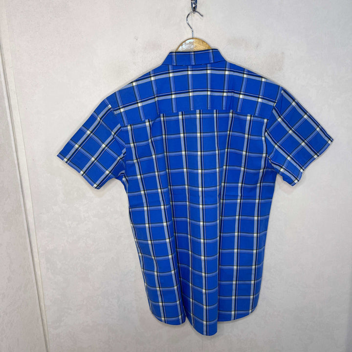 JACK & JONES HALF SLEEVES CHECKERED COTTON SHIRT BRAND NEW - JS BROTHERS 