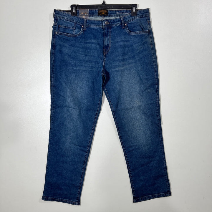 COOPER & OAK STRAIGHT FIT DENIM PANT BRAND NEW WITH STRETCH