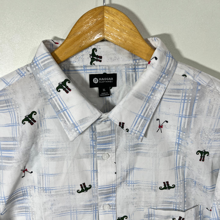 HAGGAR CASUAL COTTON SHIRT BRAND NEW