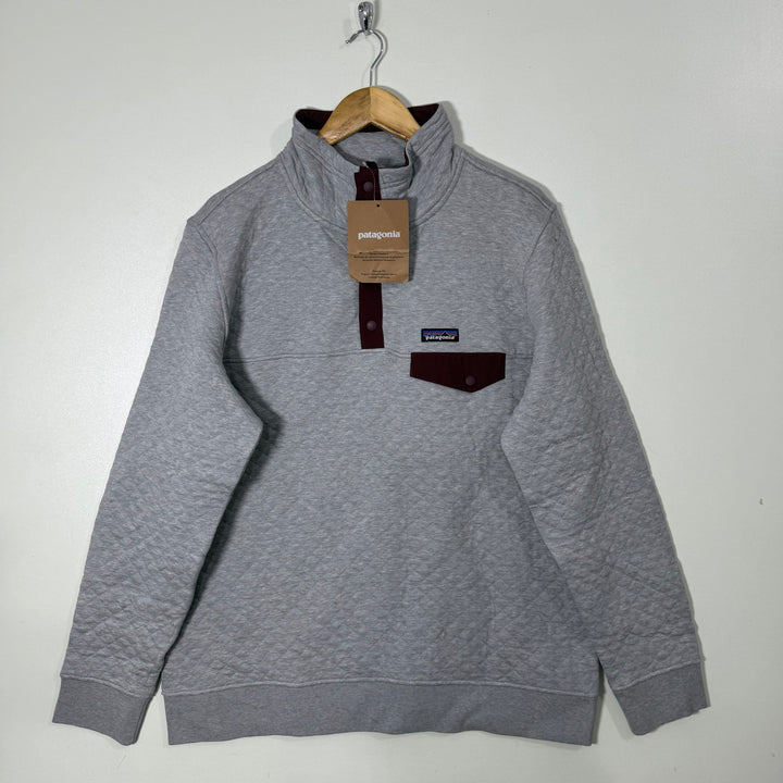 PATAGONIA REGULAR FIT ORGANIC COTTON QUIT 4 BUTTON FLEECE PULLOVER BRAND NEW