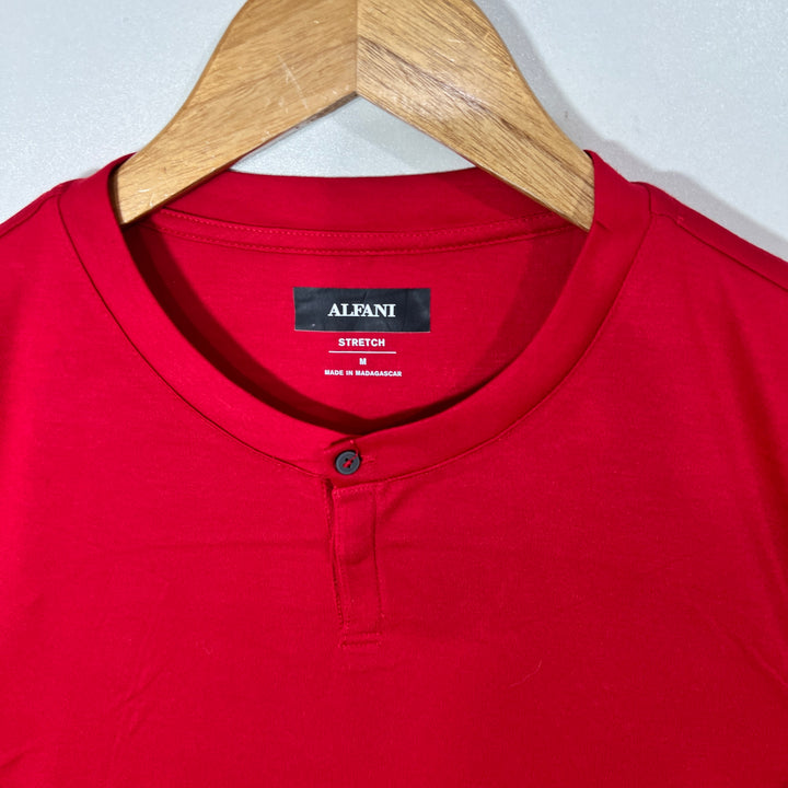 ALFANI BEN COLLAR SPORT TSHIRT WITH STRETCH