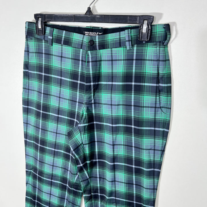 NIKE GOLF CHECKERED PERFORMANCE PANT WITH STRETCH