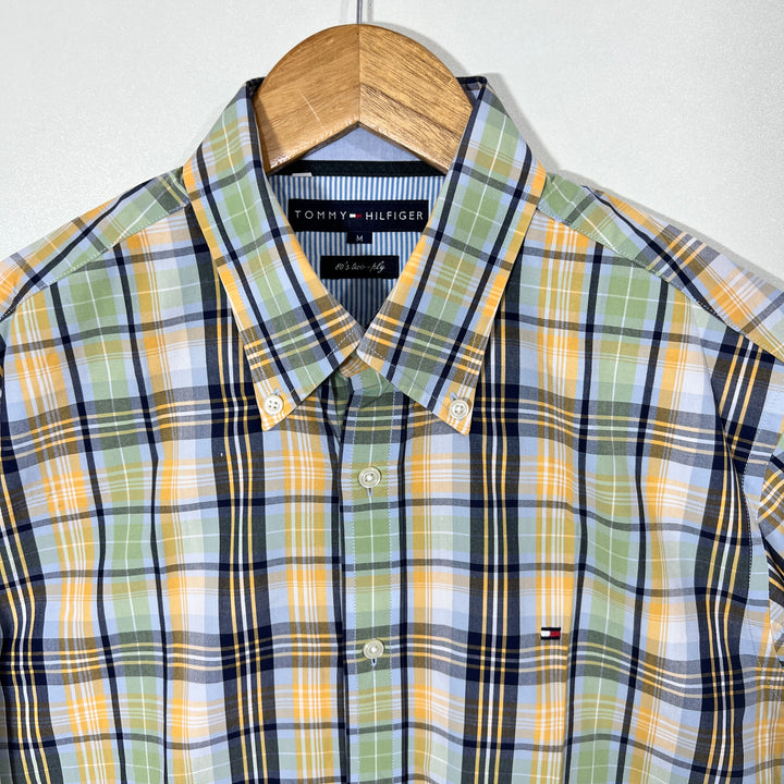 TOMMY HILFIGER BUTTON DOWN CHECKERED SHIRT