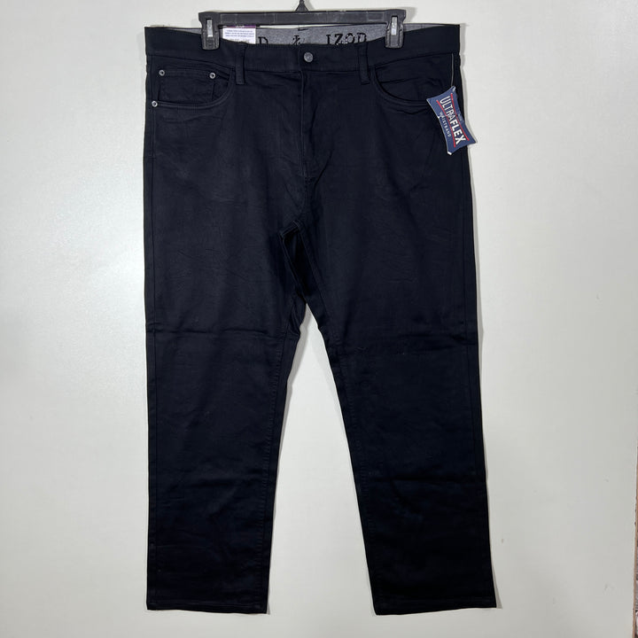 IZOD STRAIGHT FIT COMFORT JEANS PANT BRAND NEW BLACK COLOUR