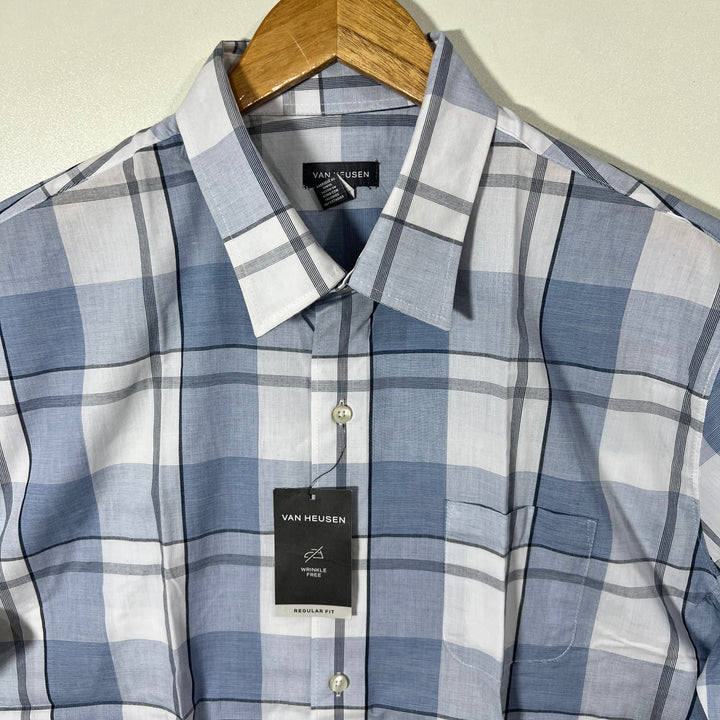 VAN HEUSEN HALF SLEEVES COTTON SHIRT BRAND NEW