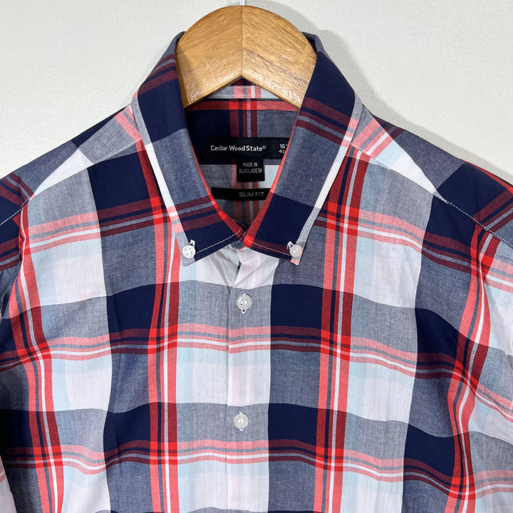 CEDAR WOOD STATE BUTTON DOWN CASUAL COTTON SHIRT