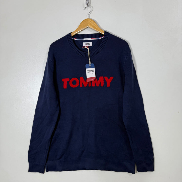 TOMMY HILFIGER REGULAR FIT KNITWEAR COTTON SWEATER BRAND NEW