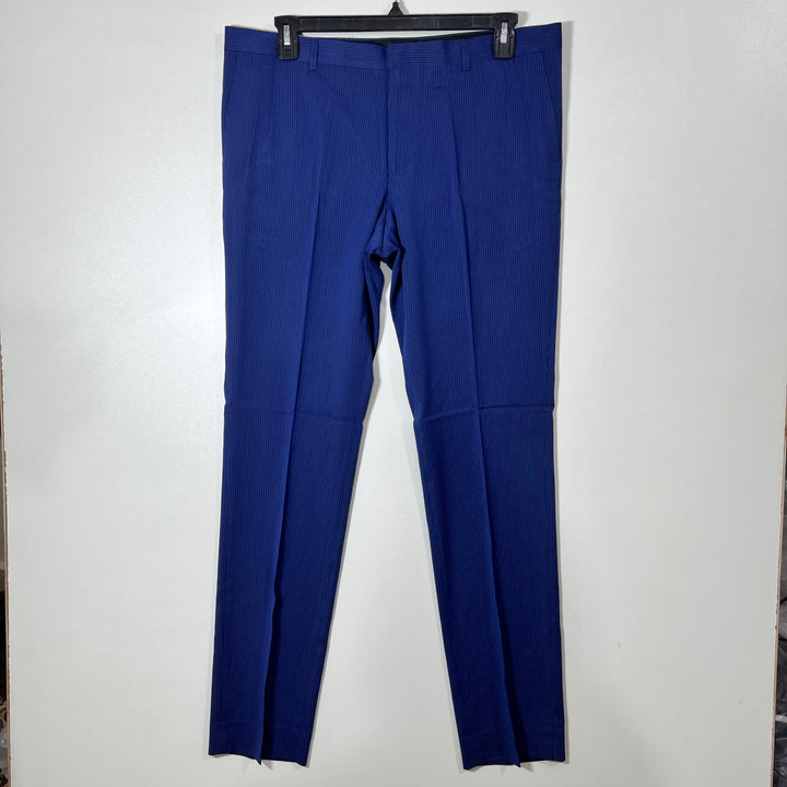 NEW ENGLAND SLIM FIT DRESS PANT WITH STRETCH BLUE COLOUR