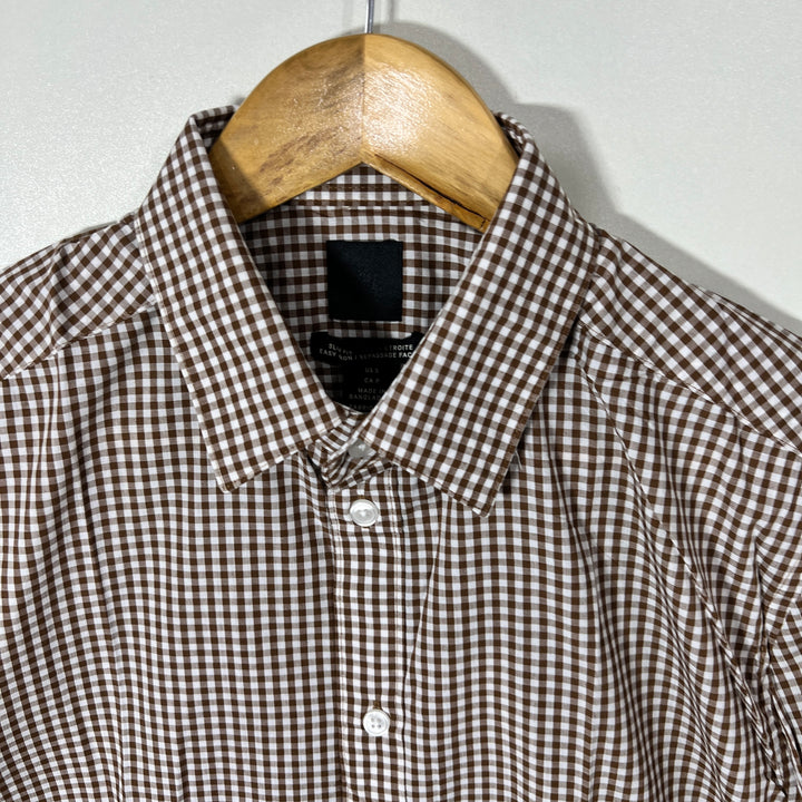 H&M SLIM FIT CHECKERED SHIRT