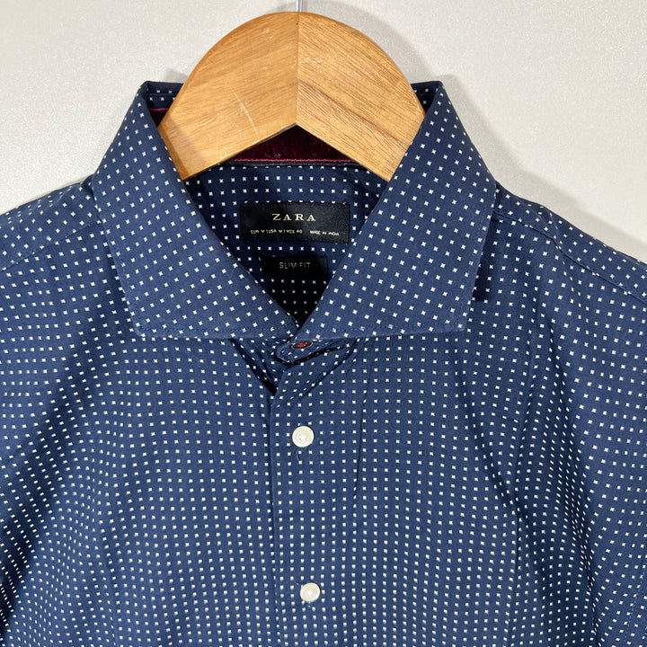 ZARA SLIM FIT COTTON SHIRT