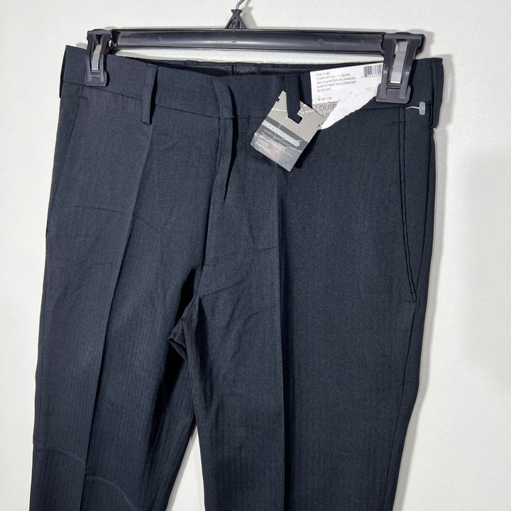 LOUIS RAPHAEL DARK GREY SLIM FIT TEXTURE DRESS PANT BRAND NEW WITH STRETCH