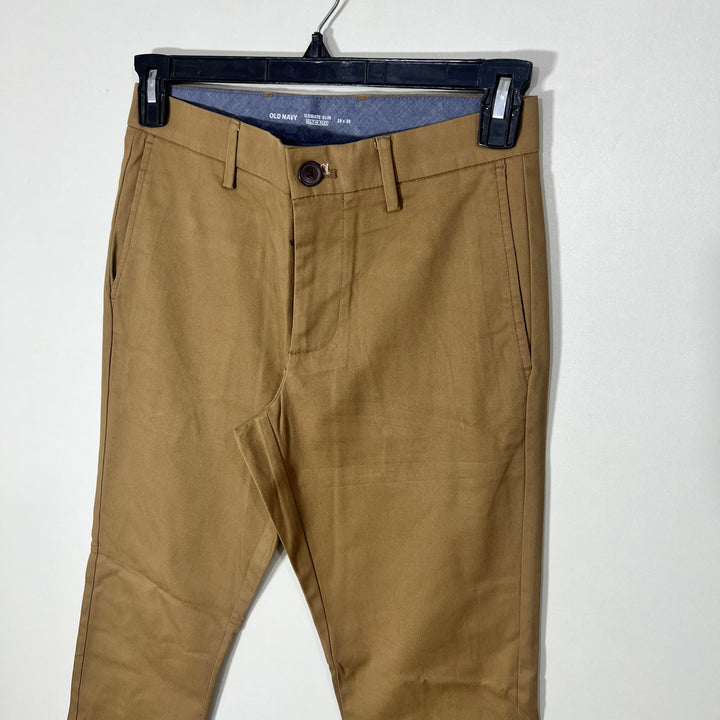 OLD NAVY ULTIMATE SLIM BUILT  IN FLEX COTTON CHINO PANT WITH STRETCH
