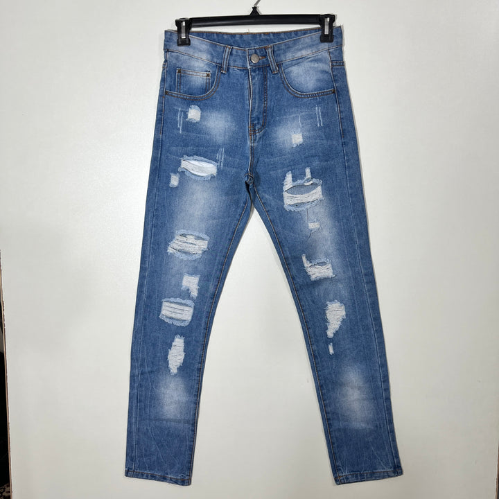 KNOWN RIPPED JEANS DENIM PANT WITHOUT STRETCH