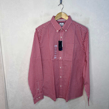 DENVER HAYES BUTTON DOWN CHECKERED COTTON SHIRT BRAND NEW - JS BROTHERS 