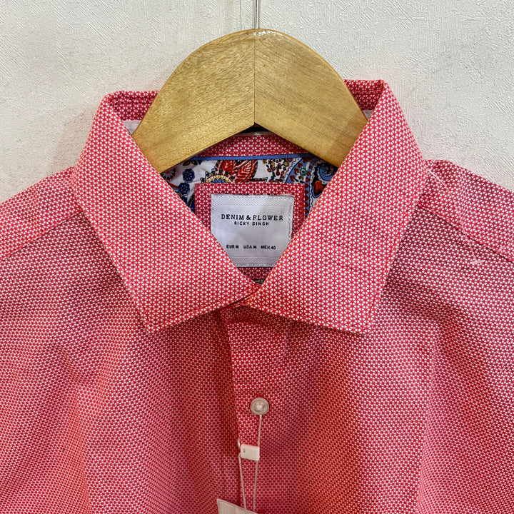 DENIM & FLOWER ESSENTIAL HALF SLEEVES COTTON SHIRT BRAND NEW