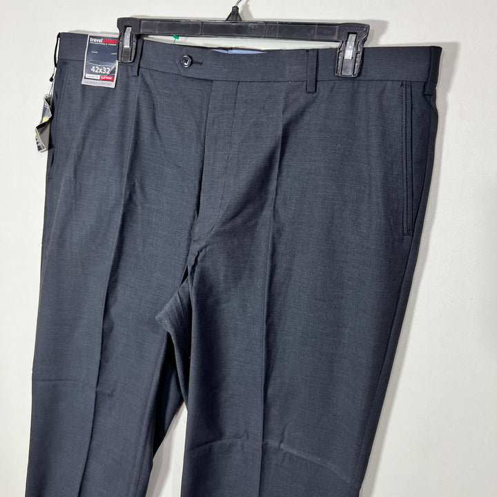ROUNDTREE &YORKE CLASSIC FIT ULTIMATE COMFORT FLAT FRONT COTTON CHINO PANT BRAND NEW WITH STRETCH