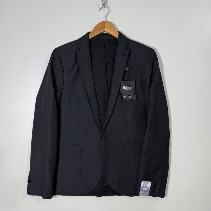 TOPMAN SKINNY FIT TEXTURE BLAZER BRAND NEW TITANIUM BLACK COLOUR