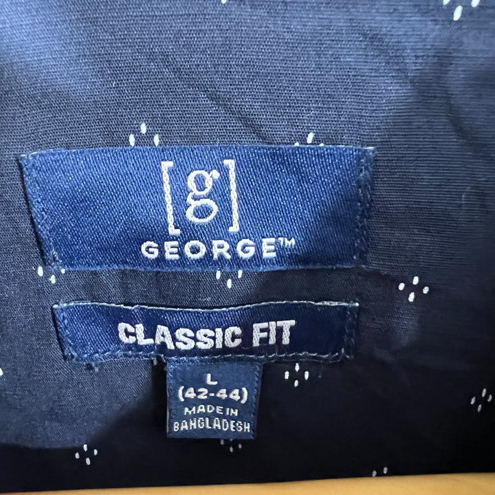 GEORGE CLASSIC FIT BUTTON DOWN HALF SLEEVES COTTON SHIRT