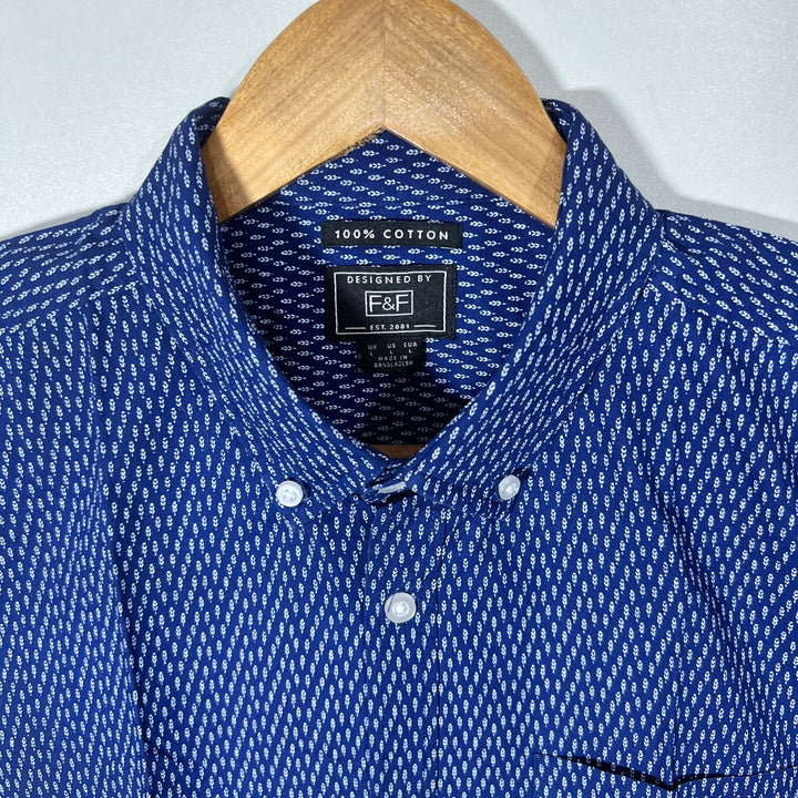 F&F BUTTON DOWN HALF SLEEVES SHIRT