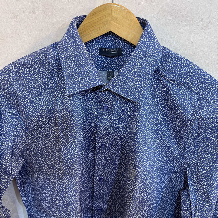 MADISON SLIM FIT PRINTED COTTON SHIRT BRAND NEW - JS BROTHERS 