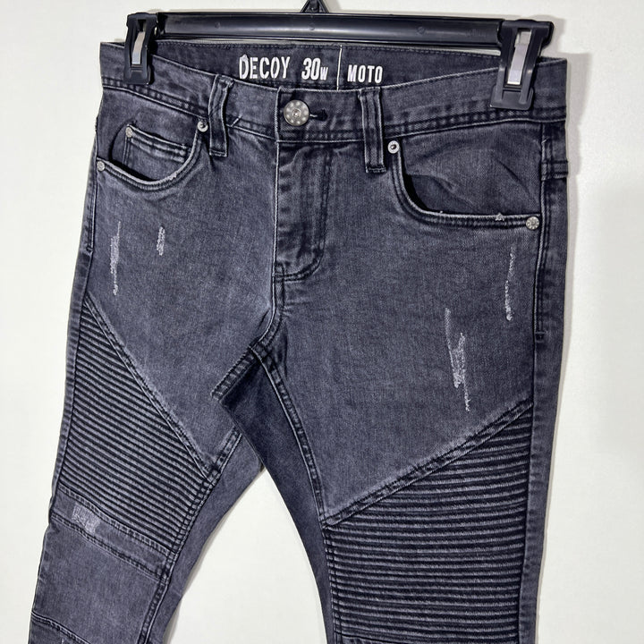 DECOY SKINNY FIT RIP JEANS WITH STRETCH