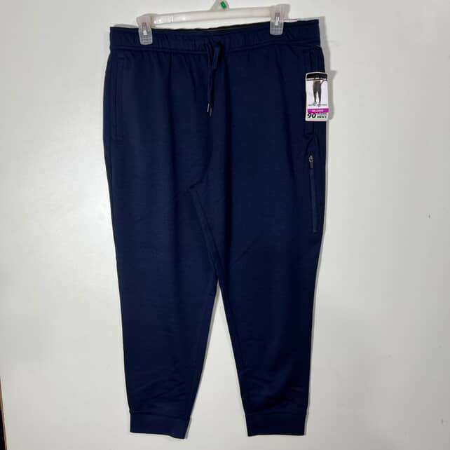 90 DEGREE EVERY DAY CHILL JOGGER SPORT TROUSER WITH SIDE ZIP POCKETS BRAND NEW NAVY BLUE COLOUR