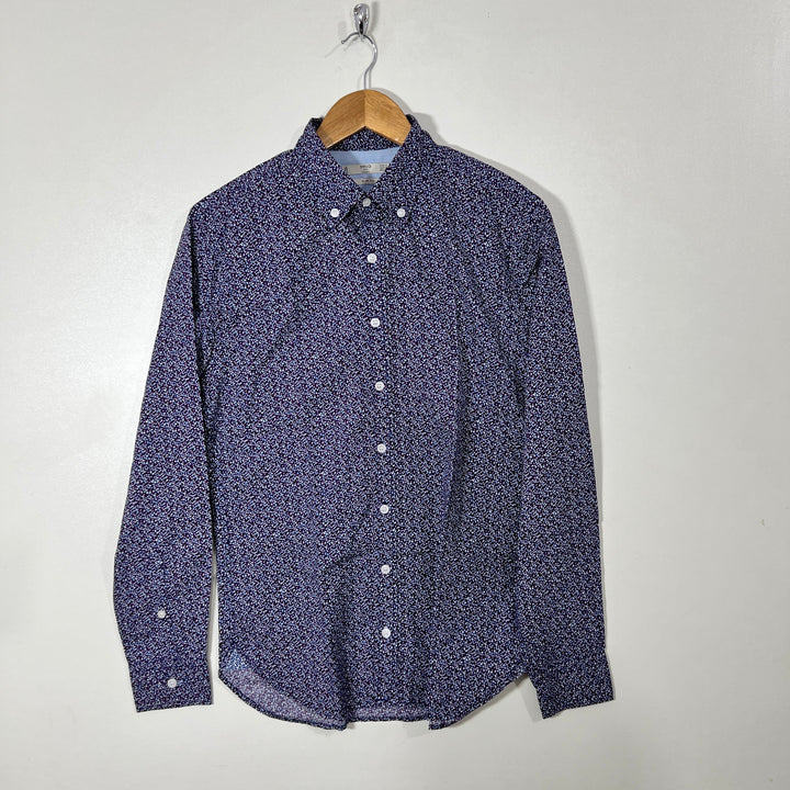 MANGO SLIM FIT BUTTON DOWN CASUAL COTTON SHIRT