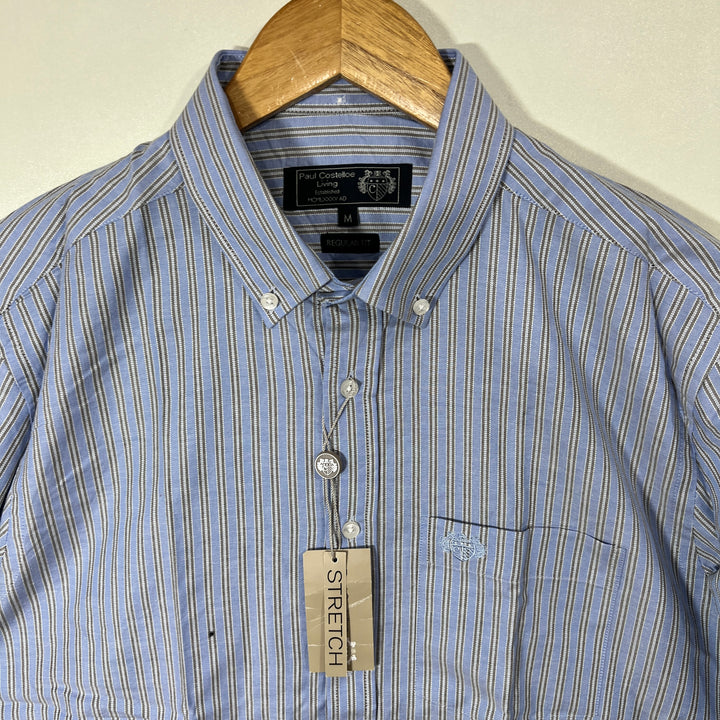 PAUL COSTELLOE LIVING BUTTON DOWN CASUAL COTTON SHIRT BRAND NEW WITH STRETCH