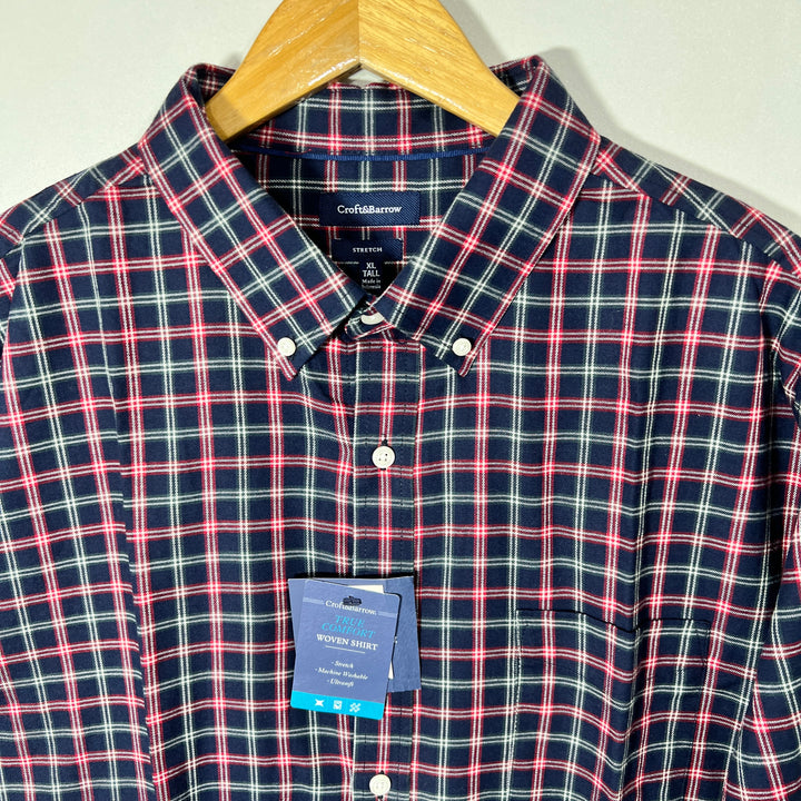 CROFT & BARROW BUTTON DOWN COTTON SHIRT BRAND NEW WITH STRETCH