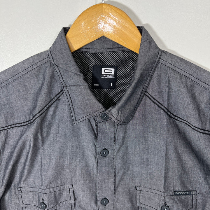 CROPP HALF SLEEVES DOUBLE POCKETS SHIRT