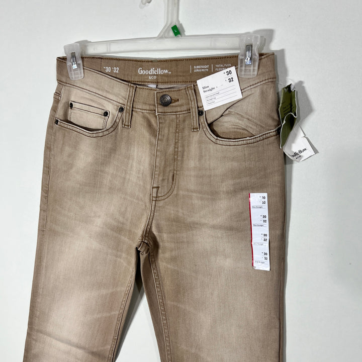 GOOD FELLOW &CO SLIM STRAIGHT FIT DENIM PANT BRAND NEW WITH STRETCH