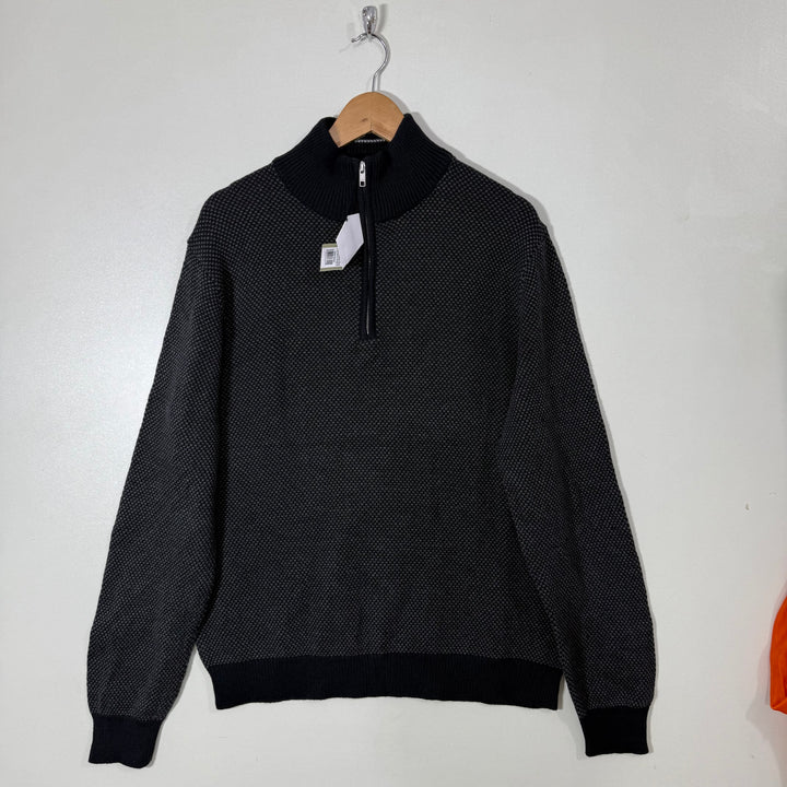 GOOD FELLOW HALF ZIP COTTON PULLOVER SWEATER BRAND NEW