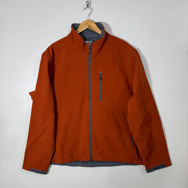 KIRKLAND SIGNATURE SOFT SHELL WINDBREAKER JACKET INNER FLEECE