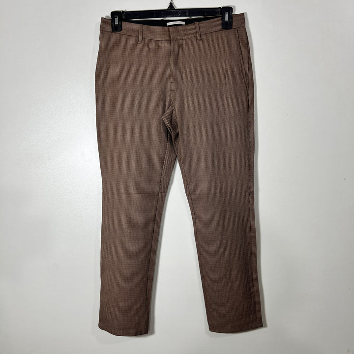 MANGO SLIM FIT CHECKERED DRESS PANT WITH STRETCH