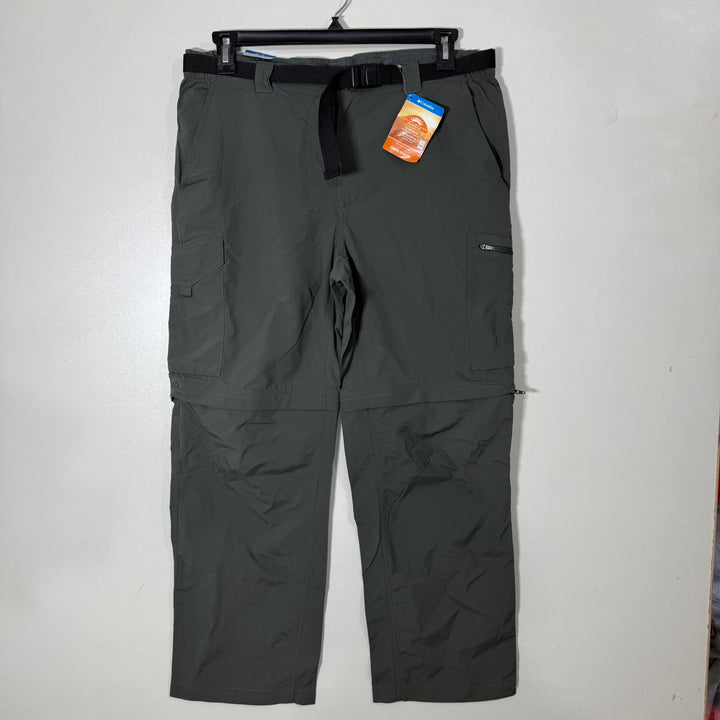 COLUMBIA OMNI SHADE LOOSE FIT  SUN PROTECTION CARGO CONVERTIBLE PANT BRAND NEW GREEN COLOUR