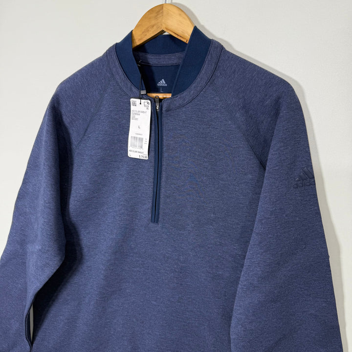 ADIDAS BEN COLLAR HALF ZIP SWEAT PULLOVER BRAND NEW