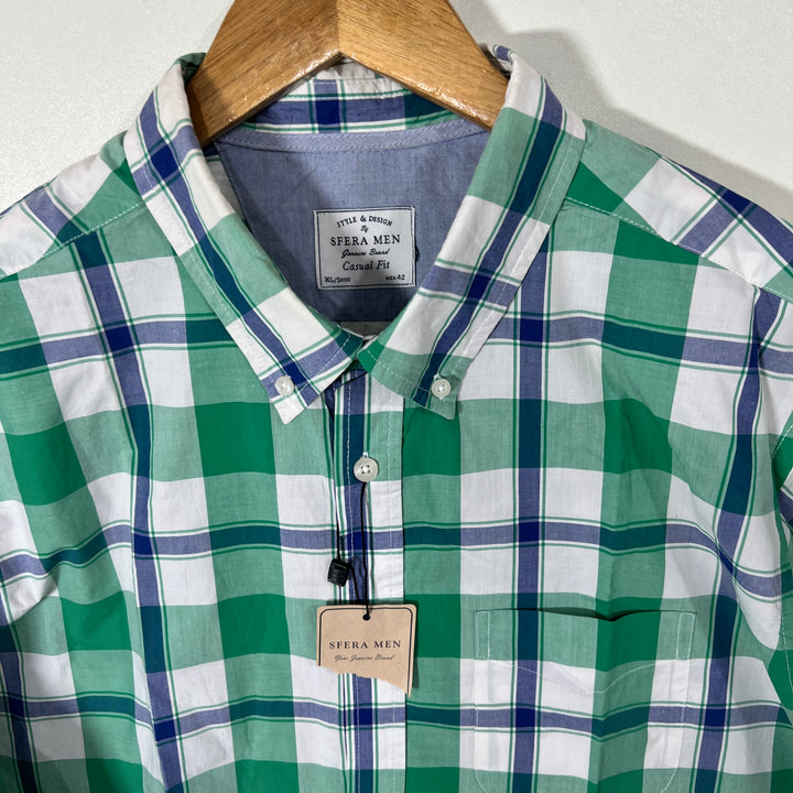 SFERA MEN BUTTON DOWN CASUAL COTTON SHIRT BRAND NEW
