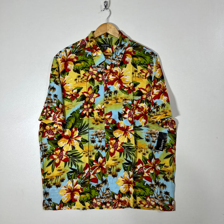 GEORGE SAFARI COLLAR HALF SLEEVES GAWAI SHIRT BRAND NEW