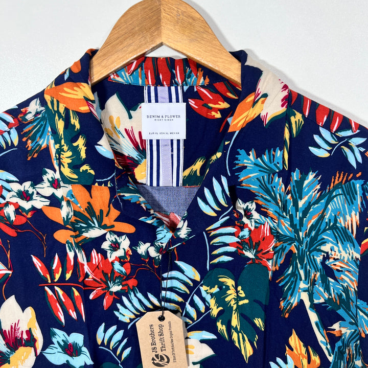 H&M SAFARI COLLAR HALF SLEEVES SHIRT