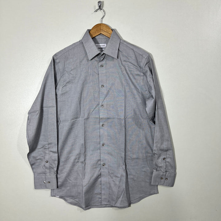 CALVIN KLEIN REGULAR FIT NON IRON SEMI FORMAL SHIRT WITH STRETCH
