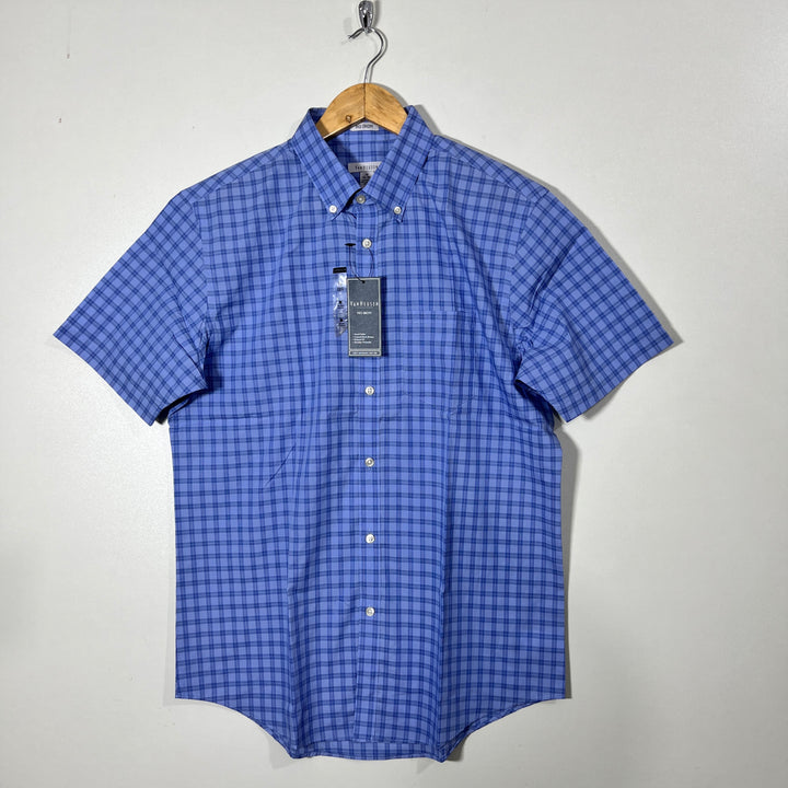 VAN HEUSEN NO IRON BUTTON DOWN HALF SLEEVES SHIRT BRAND NEW