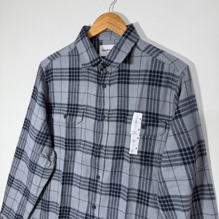 GOOD FELLOW &CO STANDARD FIT DOUBLE POCKETS FLANNEL COTTON SHIRT BRAND NEW