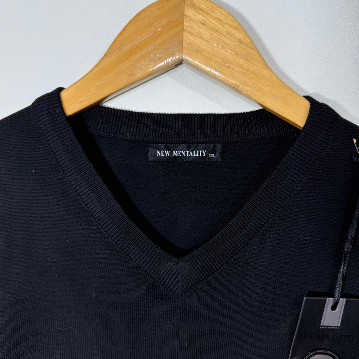 NEW MENTALITY V NECK ACRYLIC SWEATER BRAND NEW