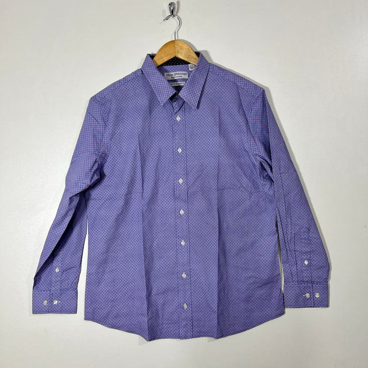 NICK GRAHAM MODERN FIT COTTON SHIRT WITH STRETCH