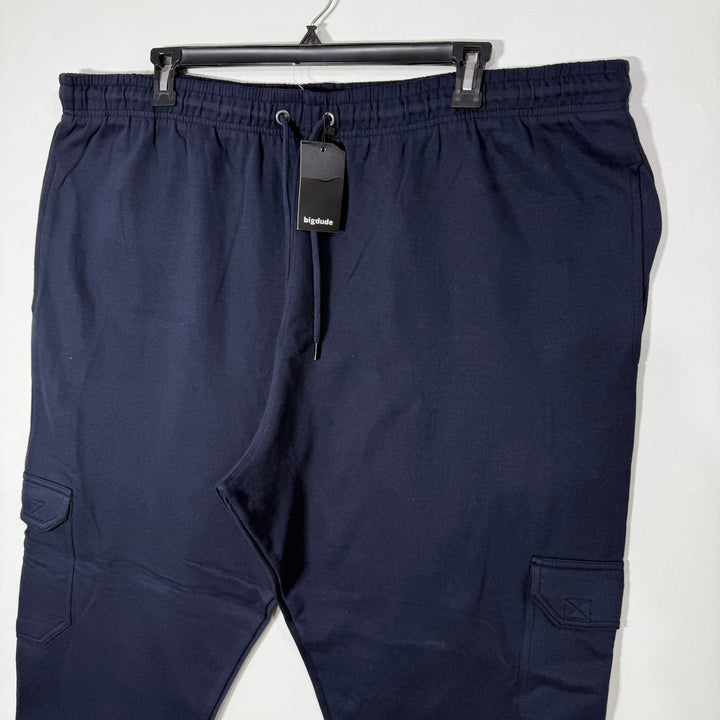 BIG DUDE LOOSE FIT FLEECE CARGO TROUSER BRAND NEW BLUE COLOUR