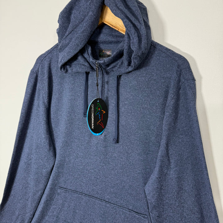 GREG NORMAN HALF ZIP LUX FLEECE HOODIE PERFORMANCE STRETCH BRAND NEW