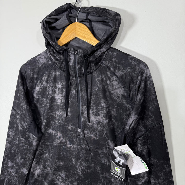 RUSSELL CAMOUFLAGE TRAINING FIT HALF ZIP SPORT HOODIE BRAND NEW
